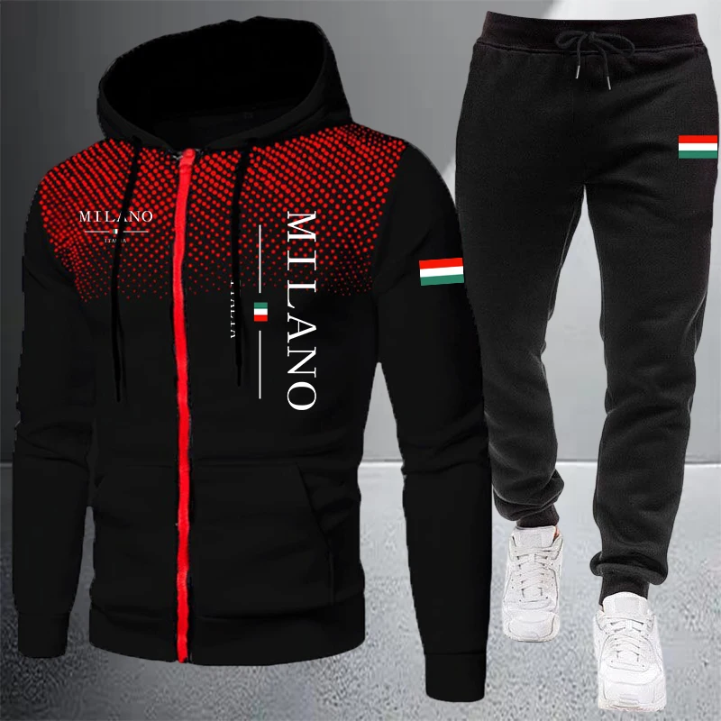 Winter Clothing Pk - Conjunto de Moletom Masculino de Alta