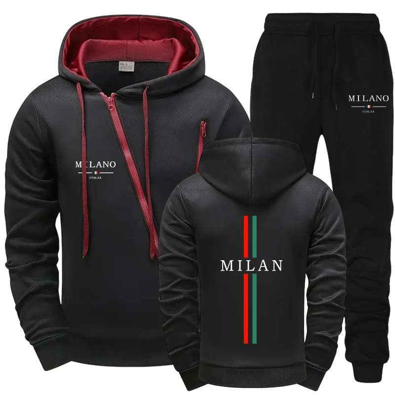 Winter Clothing Pk - Conjuntos de agasalho masculino, moda casual