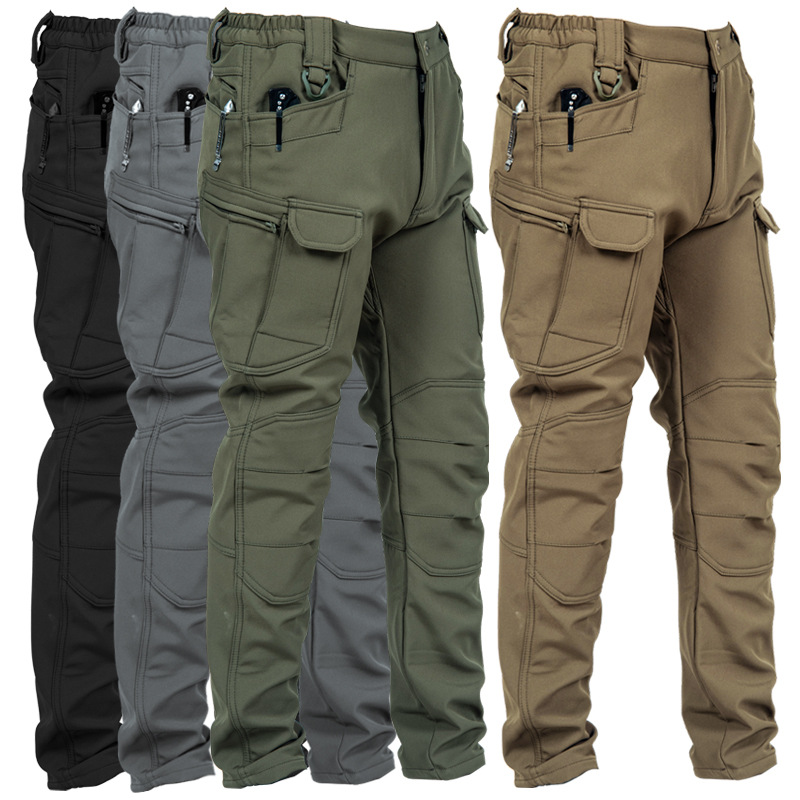 Winter Clothing Hiking - Calças de Trabalho Táticas Masculinas Slim