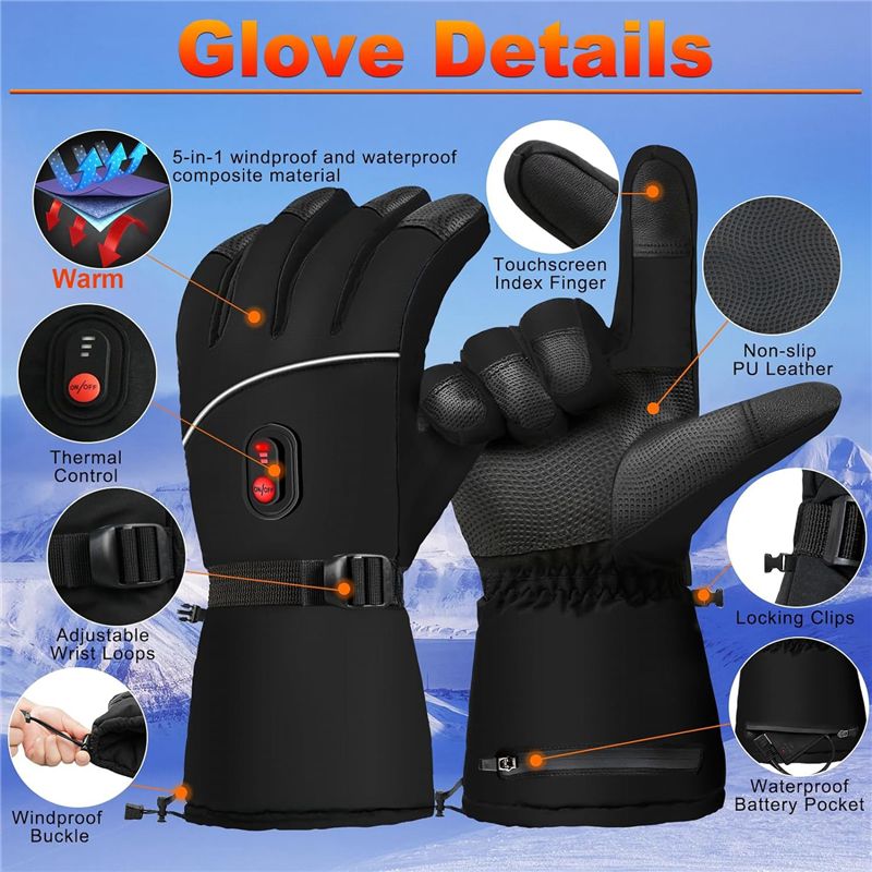 A07T – Luvas elétricas aquecid - Heated Gloves Electric avaliação e preço