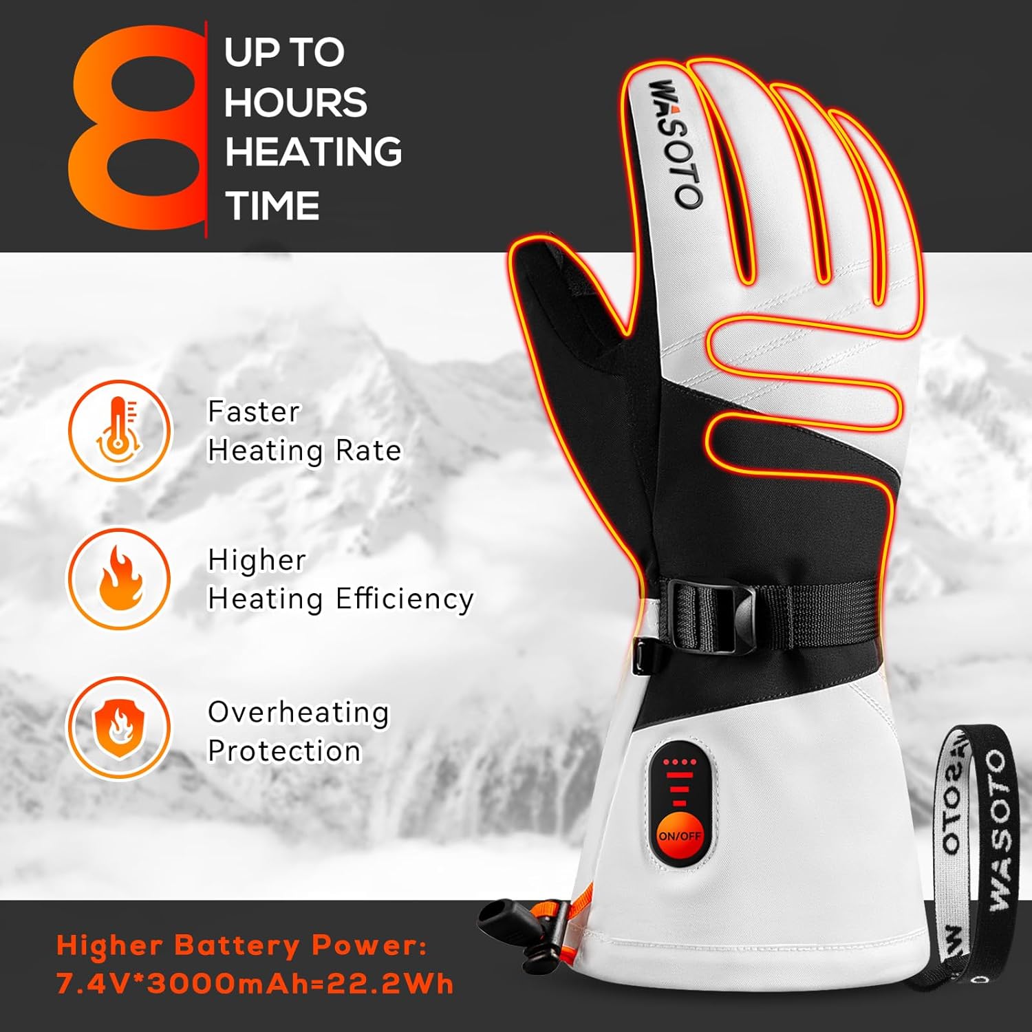 Luvas de esqui profissionais,  - Heated Gloves Electric avaliação e preço