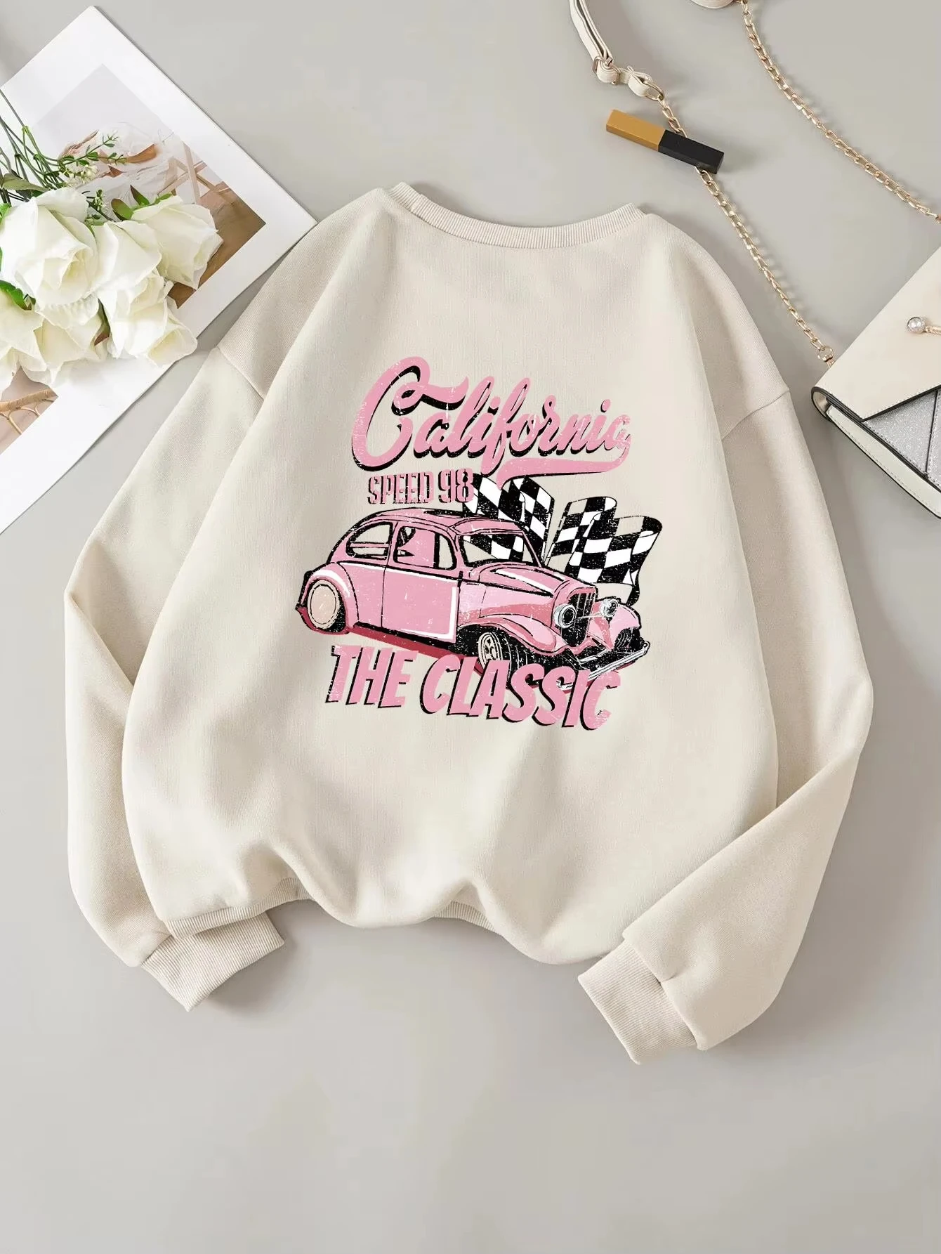 Moletom com capuz casual femin - Winter Clothing Drawing avaliação e preço