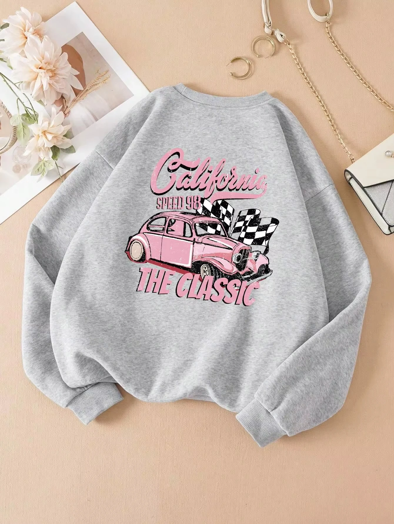 Moletom com capuz casual femin - Winter Clothing Drawing avaliação e preço